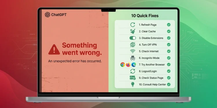 Panduan lengkap 10 cara mengatasi error Something went wrong di ChatGPT dengan solusi troubleshooting efektif