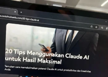 Ilustrasi koleksi tips penggunaan Claude AI dengan ikon tip bernomor dan tampilan antarmuka Claude yang menunjukkan hasil output berkualitas tinggi