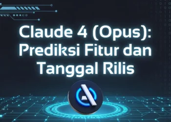 Ilustrasi antisipasi peluncuran Claude 4 Opus dengan tampilan countdown, prediksi fitur canggih, dan visual AI generasi berikutnya dari Anthropic