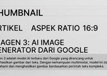 Ilustrasi hasil gambar realistis yang dihasilkan Imagen 3 dari Google dengan tampilan antarmuka text-to-image dan contoh output berkualitas tinggi